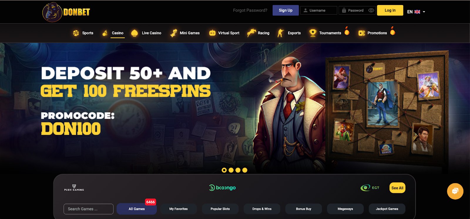 Donbet screenshot
